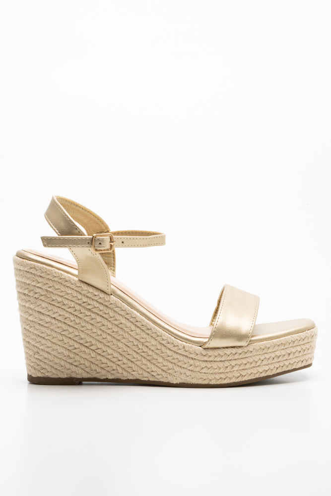 Espadrille Wedge Gold