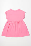 Short Sleeve Dress Pink (2)