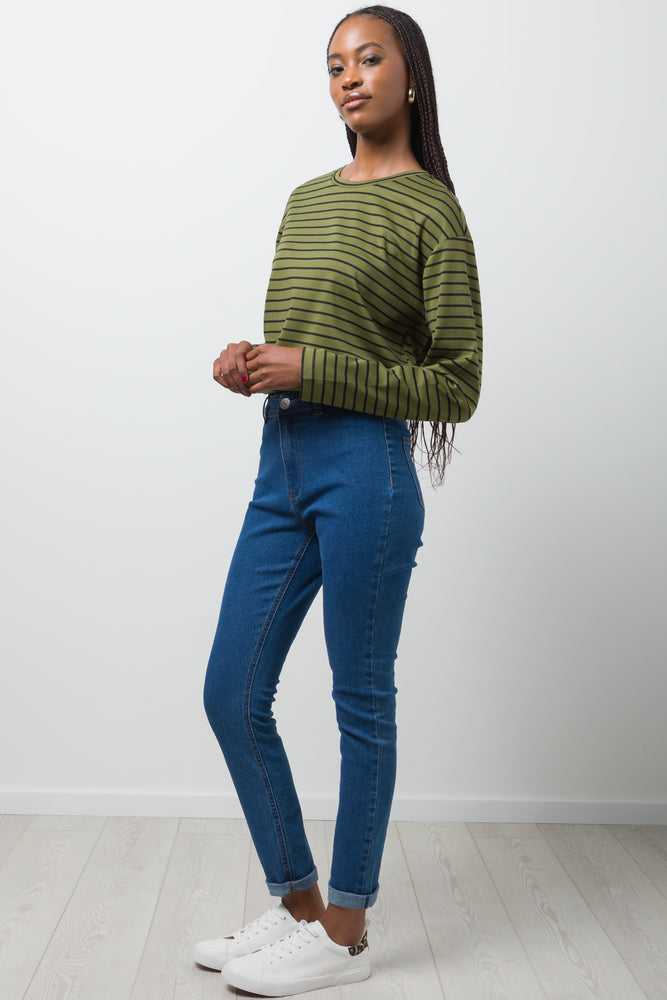 Stripe Top Green