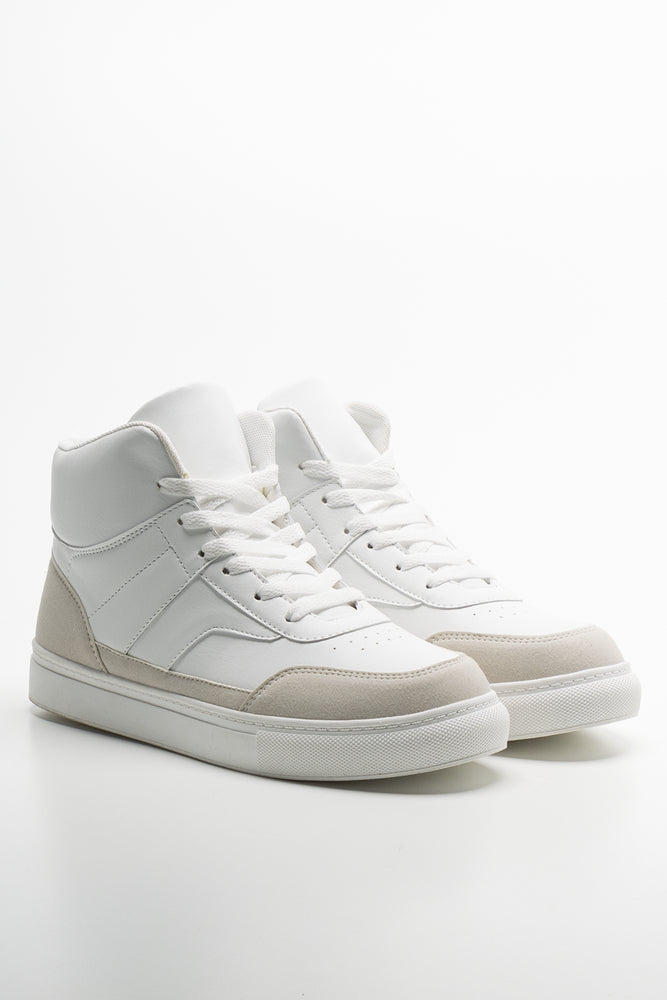 Court High Top Sneaker White