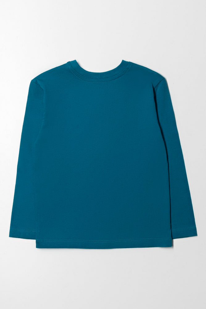 Long Sleeve T-Shirt Teal (2)