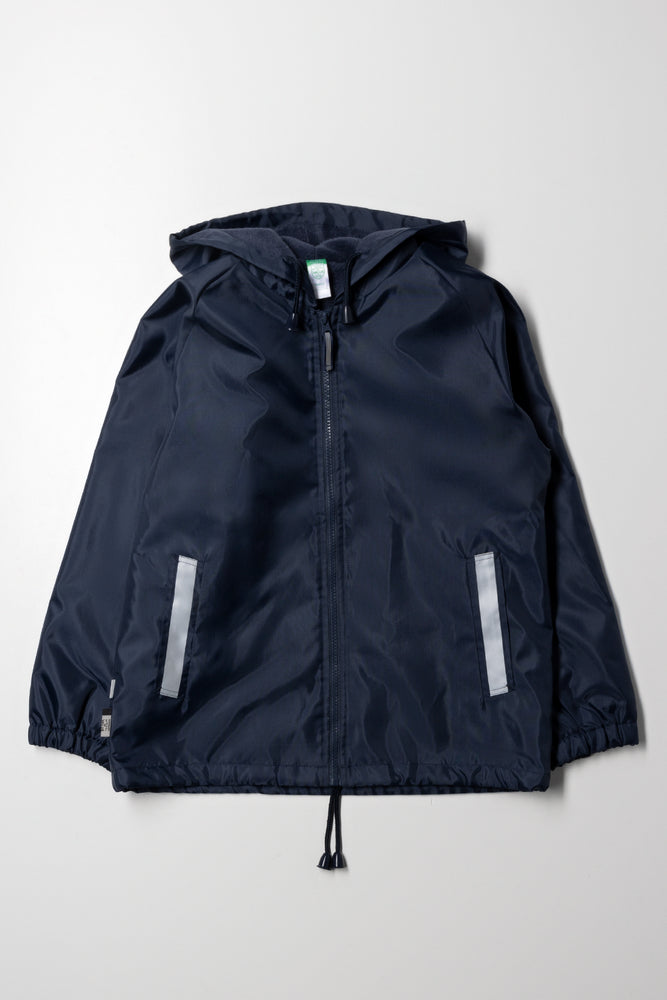 Reflective Rain Jacket Navy