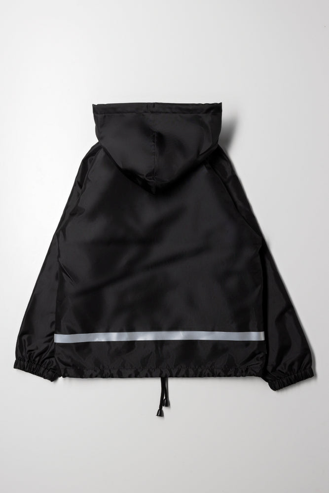 Unisex Reflective Rain Jacket Primary Black (3)