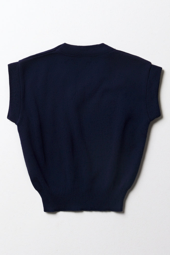 Sleeveless Jersey Navy