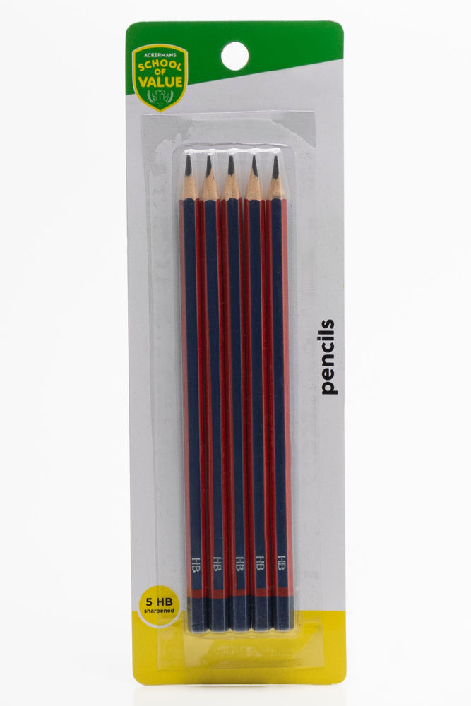 5 Pack HB Pencils