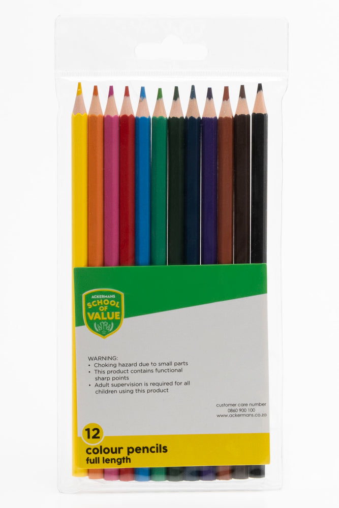 12 Pack Colour Pencils