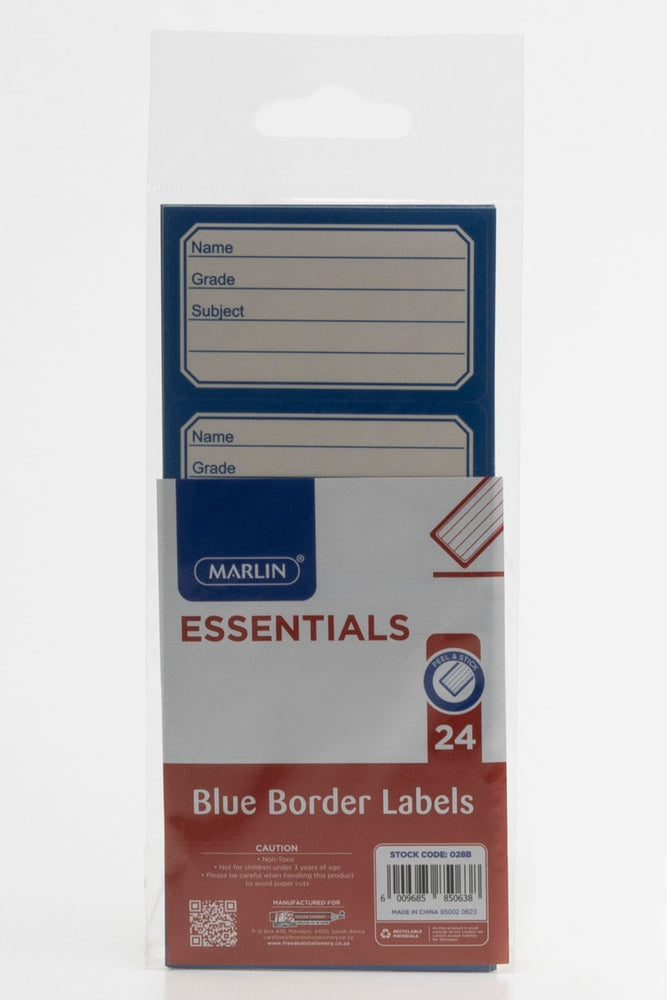 Blue Border Labels – School Stationery | Ackermans