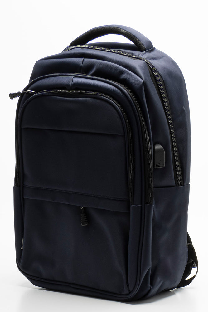 3 Division Laptop USB Bag Navy