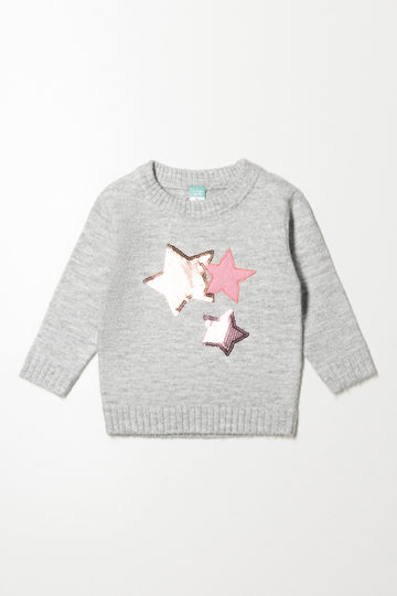 Star Pullover Jersey Grey