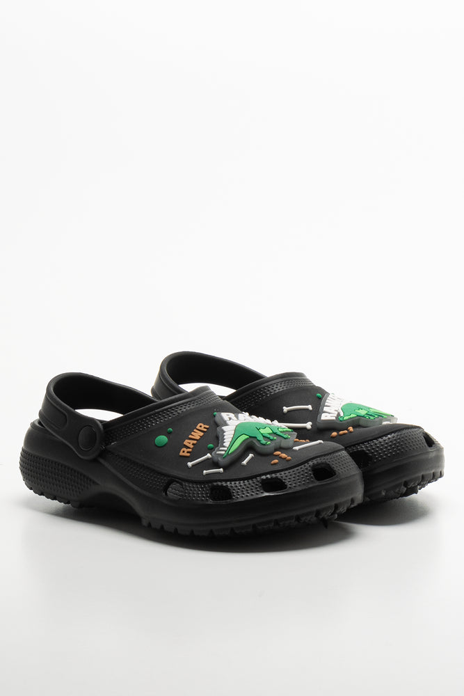 Dinosaur Clog Black