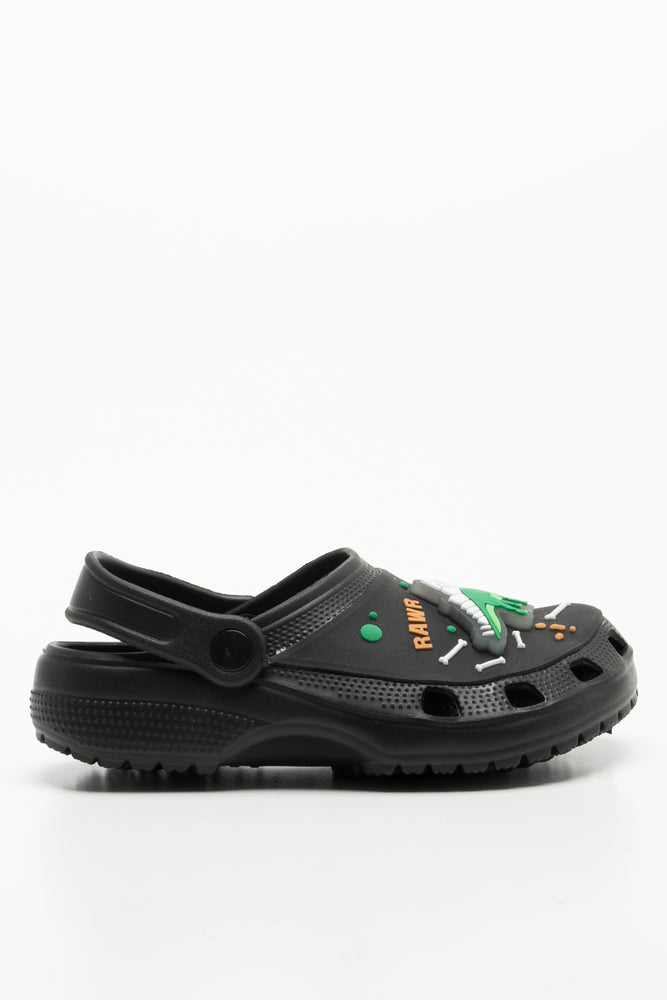 Dinosaur Clog Black