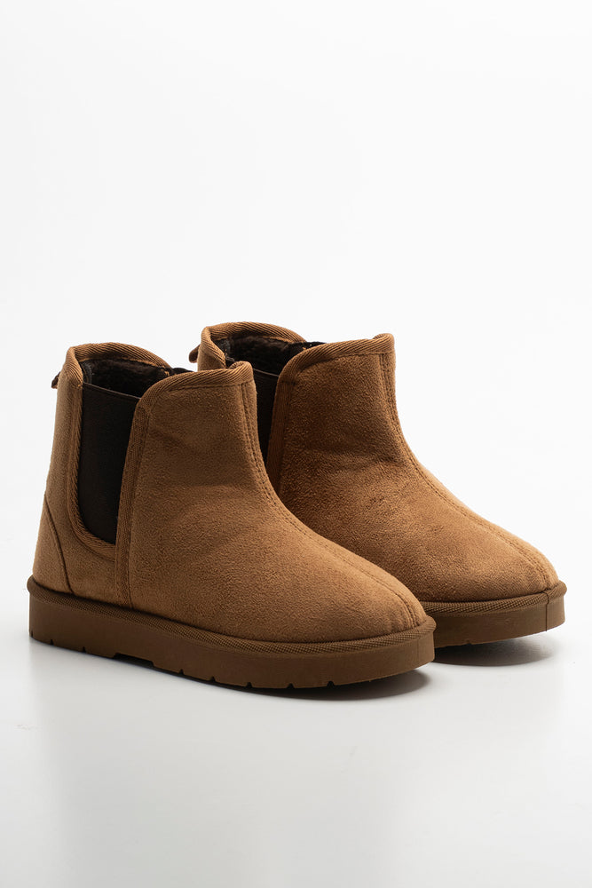 Comfy Chealsea Boots Tan