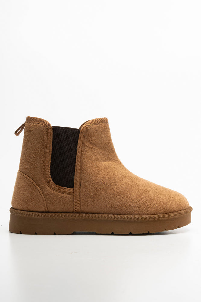 Comfy Chealsea Boots Tan