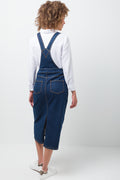 Denim Dungaree Dress Blue (2)