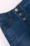 Flare Leg Denim Jeans Blue (1)