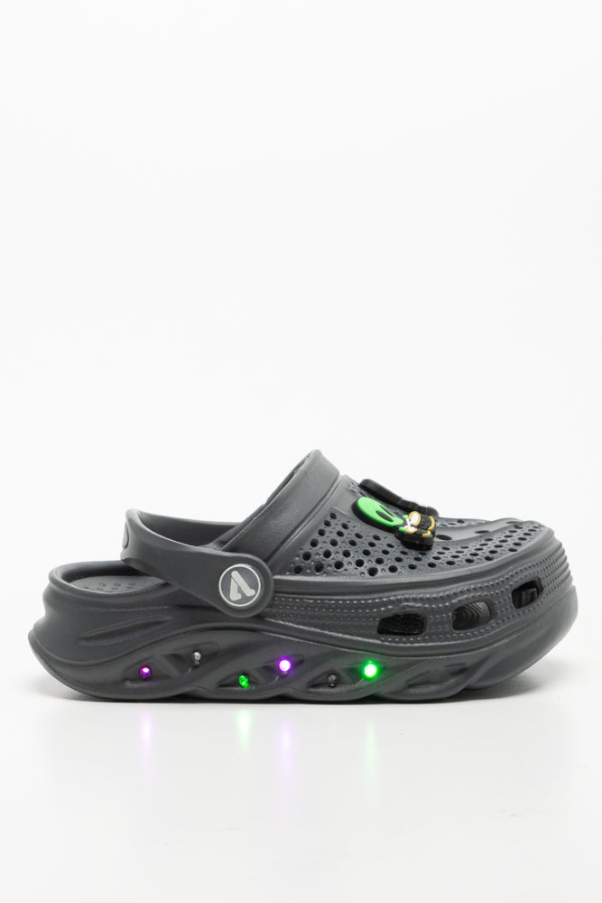 Light Up Clog Dark Grey