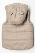 Sleeveless Hooded Jacket Natural (2)