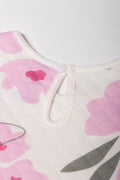 Flower Babydoll Dress White And Pink (2)