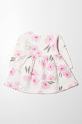 Flower Babydoll Dress White And Pink (3)