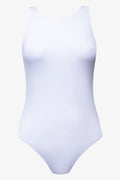 Matte Sleeveless Bodysuit White