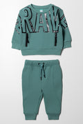 Crew Neck Tracksuit Green