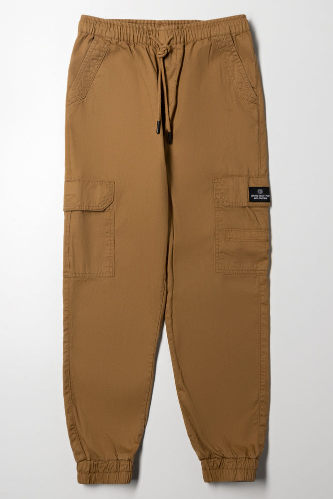 Cargo Jogger Pants Brown