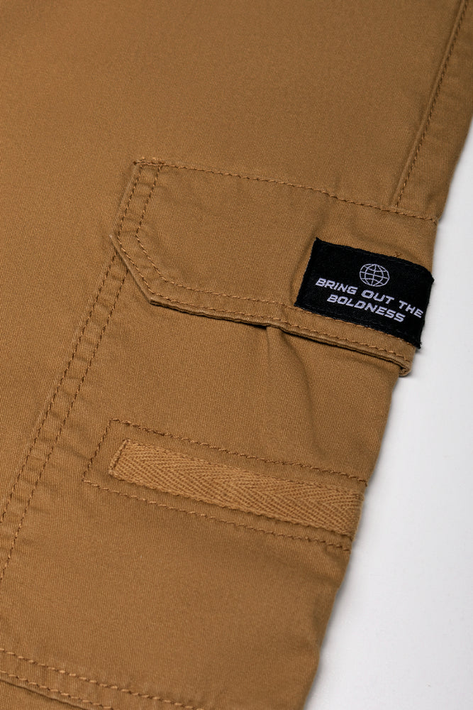 Cargo Jogger Pants Brown