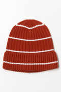 Stripe Beanie Rust