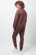 Crew Neck Tracktop Brown (2)