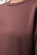 Crew Neck Tracktop Brown (3)