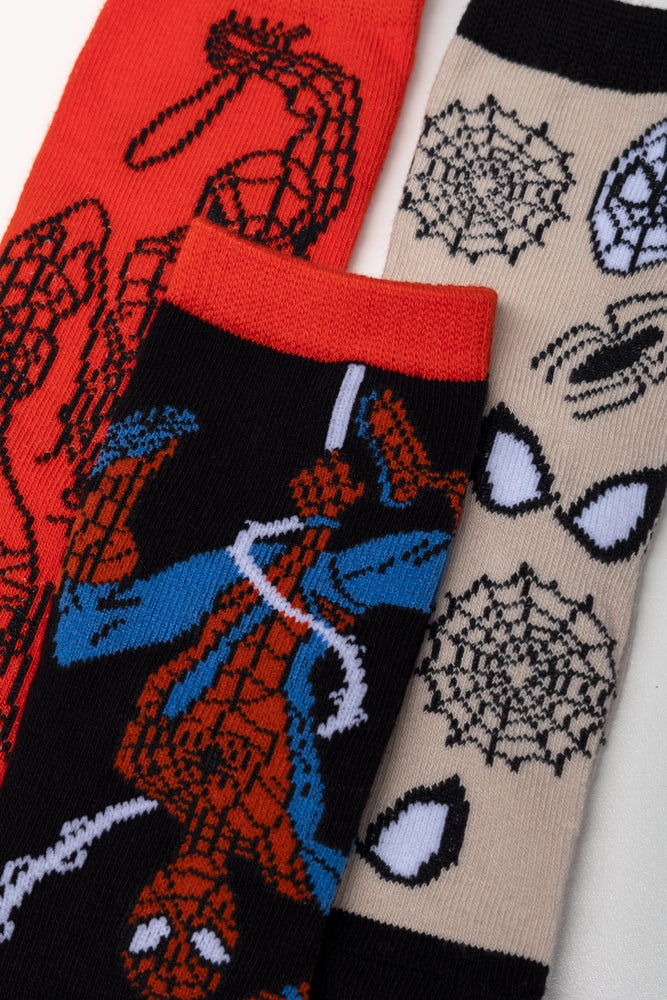 Spider-Man 3 Pack Socks Red