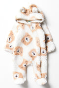 Bear Sherpa Babygrow Natural