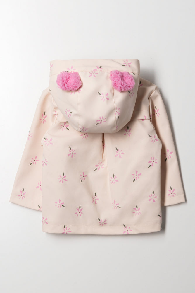 Hooded Raincoat Pink (4)