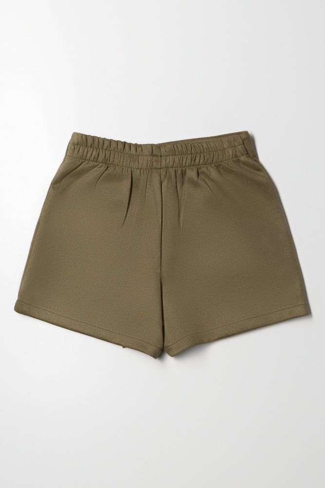 Suede Skorts Green (4)