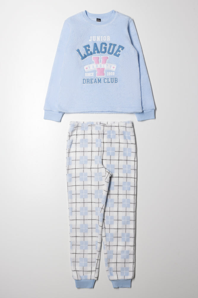 Fleece Pyjamas Set Blue