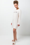 Long Sleeve Sleepshirt Natural (1)