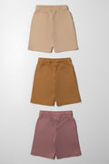 3 Pack Knit Shorts Natural (4)