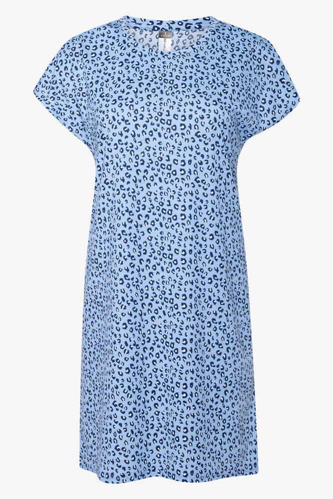 Animal Print Sleepshirt Blue