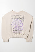 Think Positive Crew Neck Tracktop Natural