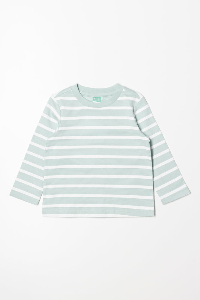 Stripe Long Sleeve T-Shirt Green