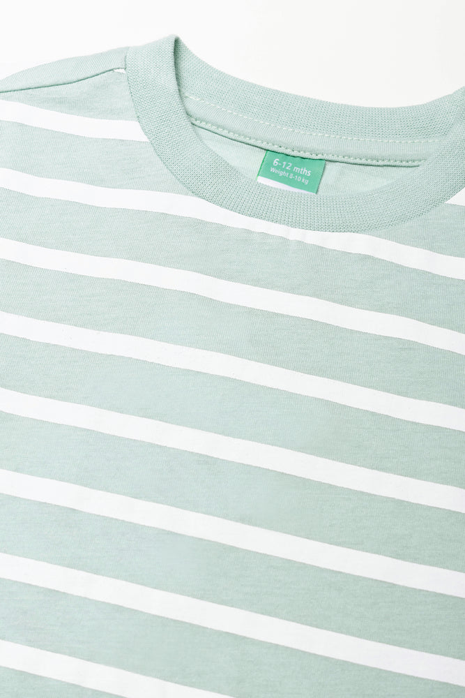 Stripe Long Sleeve T-Shirt Green