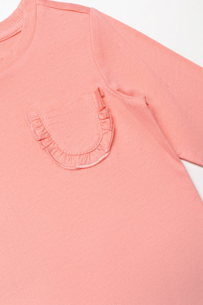 Long Sleeve T-Shirt Peach (1)