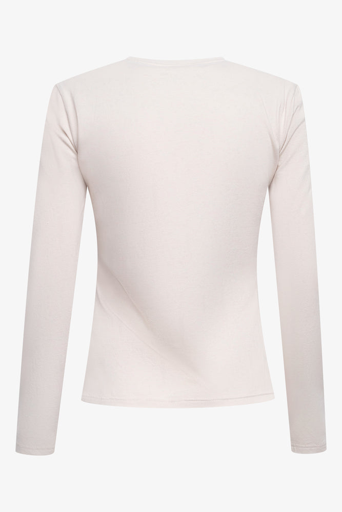 Long Sleeve Crew Neck T-Shirt Natural