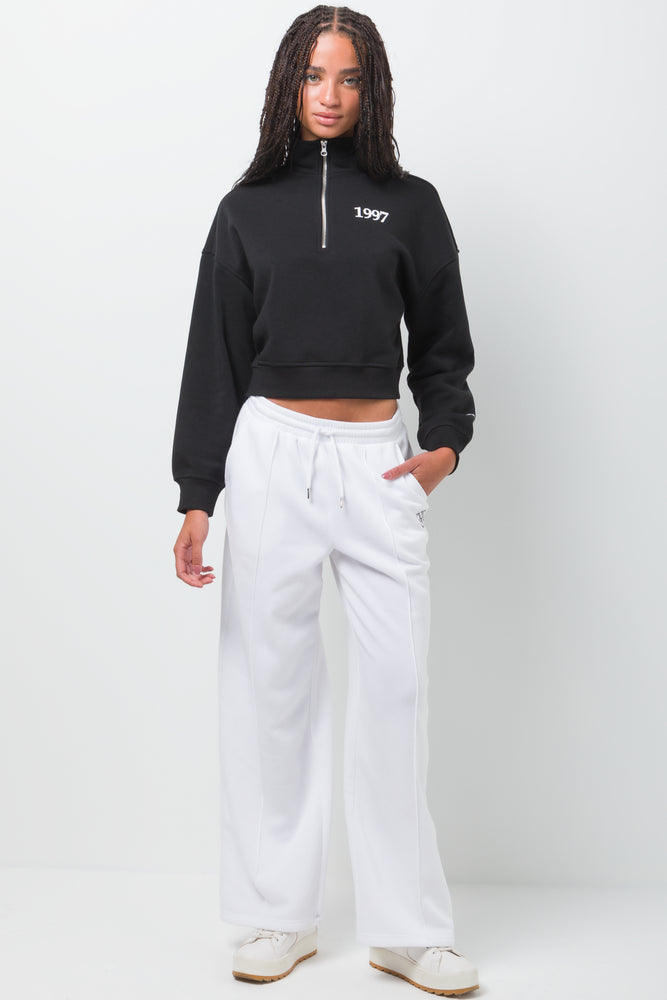 Wide Leg Jogger Cream