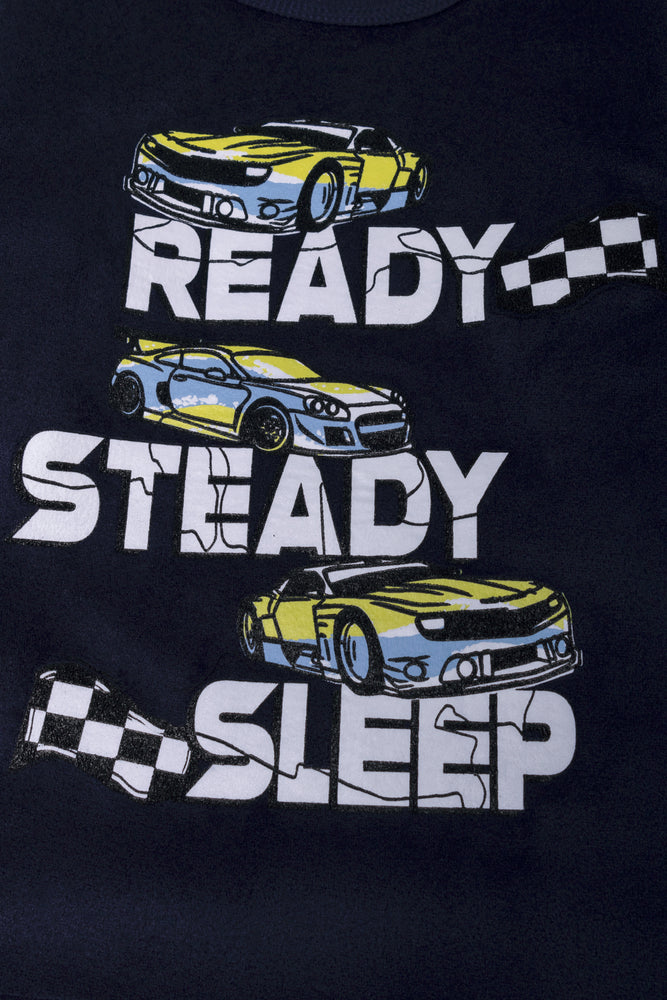 Racing Car Long Sleeve Pyjamas Navy