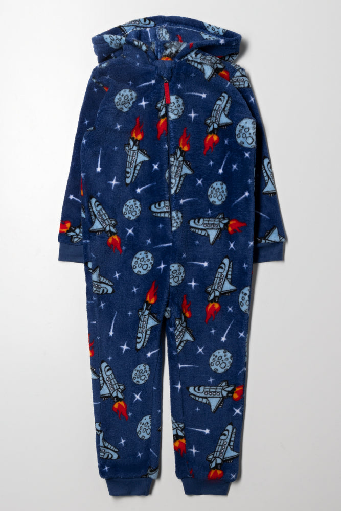 Space Onesie  Navy