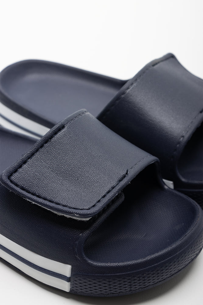 Velcro Slide Navy (2)