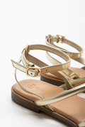 Multi Strap Sandal Gold (3)