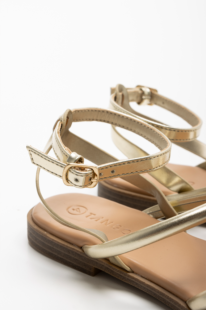 Multi Strap Sandal Gold (3)