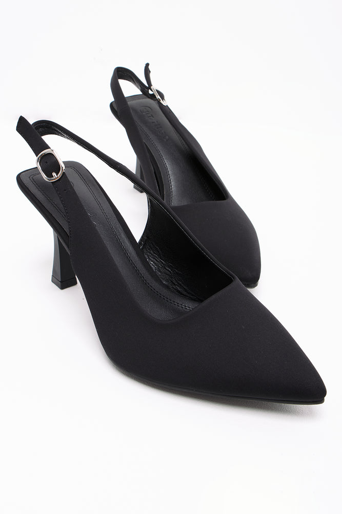 Slingback Court Shoe Black